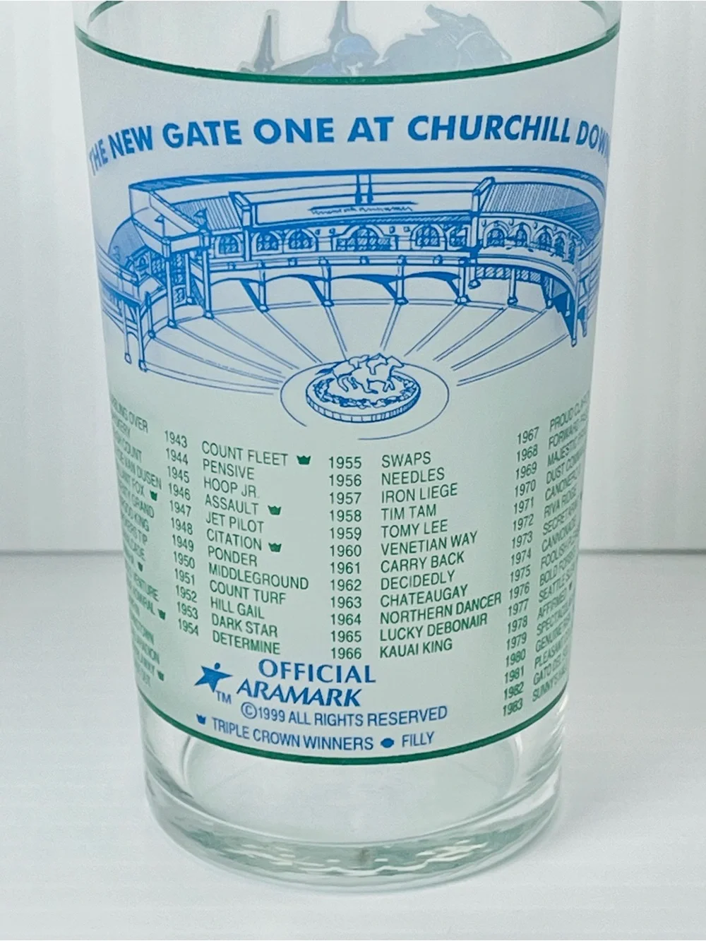 Set 4 Kentucky Derby Souvenir Glasses 1996-122nd & 2000-126th